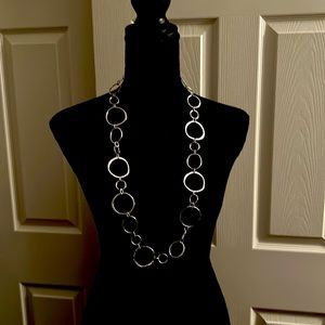 Chicos silver bubble necklace